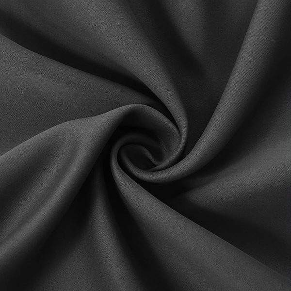 Joydeco Blackout Curtains 84 Inch Length 2 Panels Set, Thermal Insulated Long Curtains& Drapes 2 Burg, Room Darkening Grommet Grey Curtains for Living Room Bedroom Window (W52 x L84 Inch, Dark Grey) - Image 3
